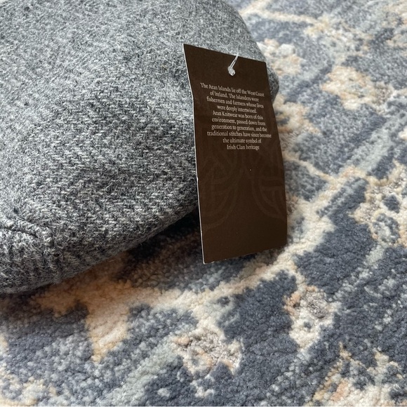 Gray Wool Flat Cap Kids - Picture 2 of 6